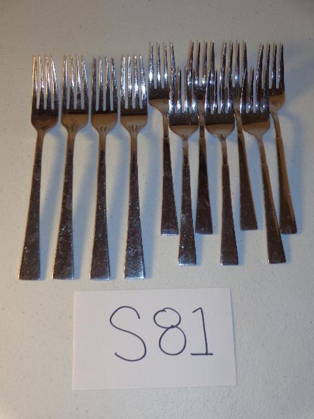 11 Oneida Purity Dinner & Salad Forks Stainless Glossy 18/0 -0516S81